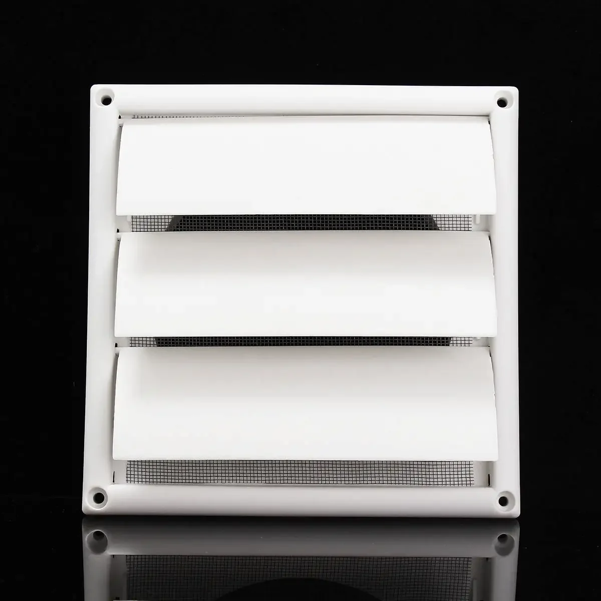 

6 inch Air Vent Grille Ventilation Cover For Kitchen Bathroom Plastic White Wall Grilles Duct Heating Cooling Vents 200x200x40mm