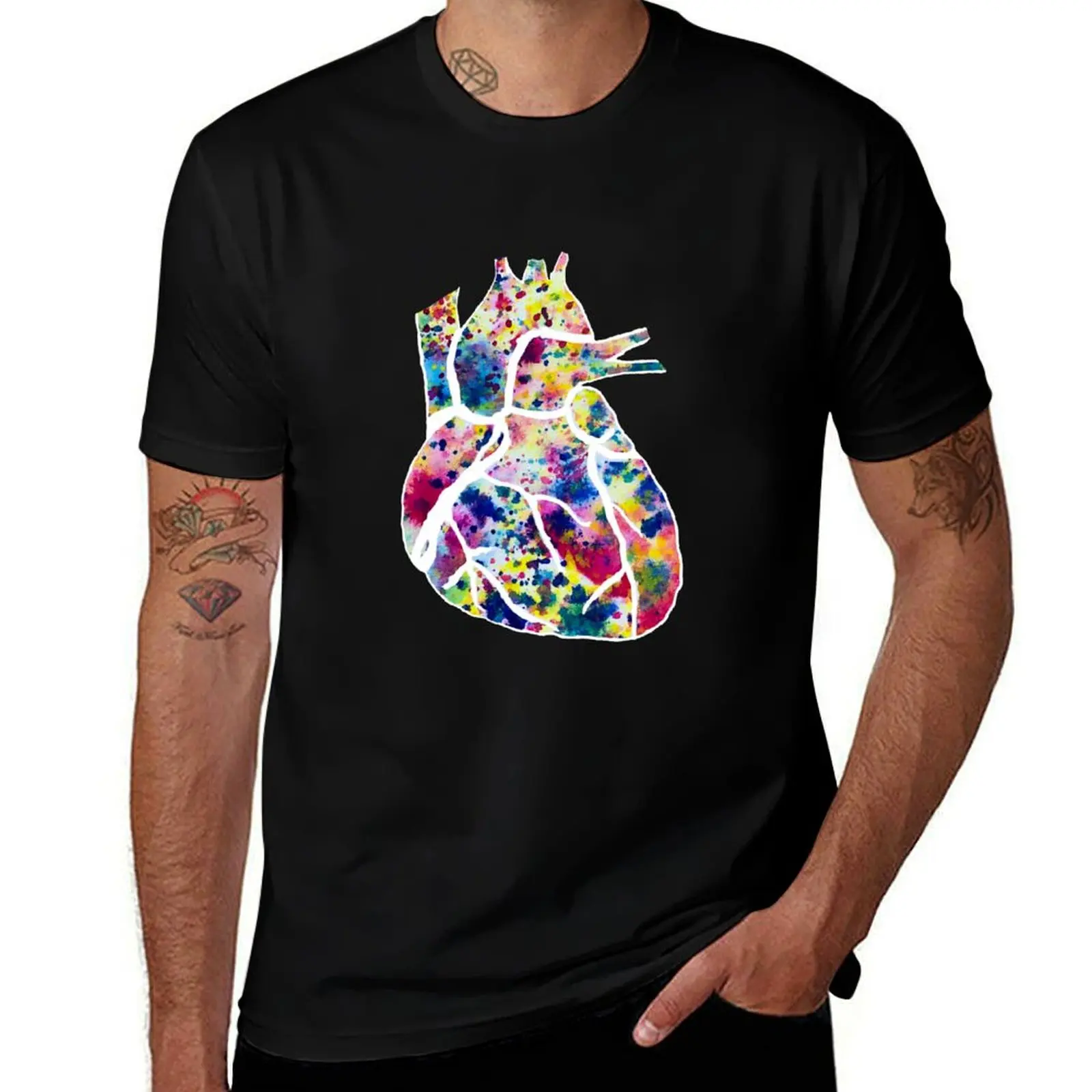 

Funfetti Heart (Black) T-Shirt man t shirt summer cotton t shirts man 100% T-Shirt