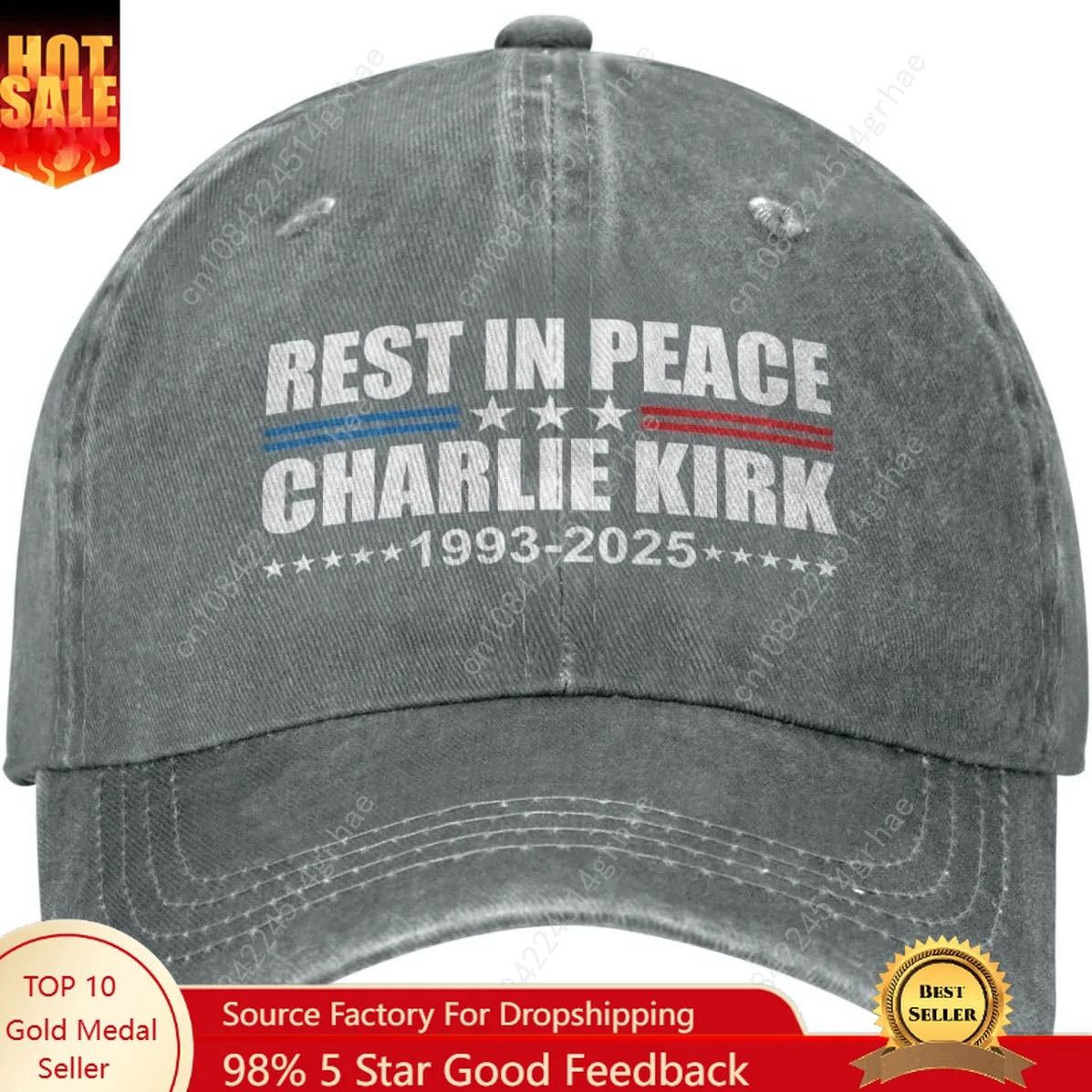 

Rest in Peace Charlie Kirk Hats for Men Charlie Kirk Baseball Caps Rest in Peace Charlie Kirk
