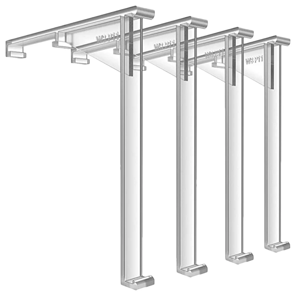 

4 Pcs Positioning Blind Valance Replacement Clips Clips Vertical Blinds Replacement Parts Transparent Plastic Hardware