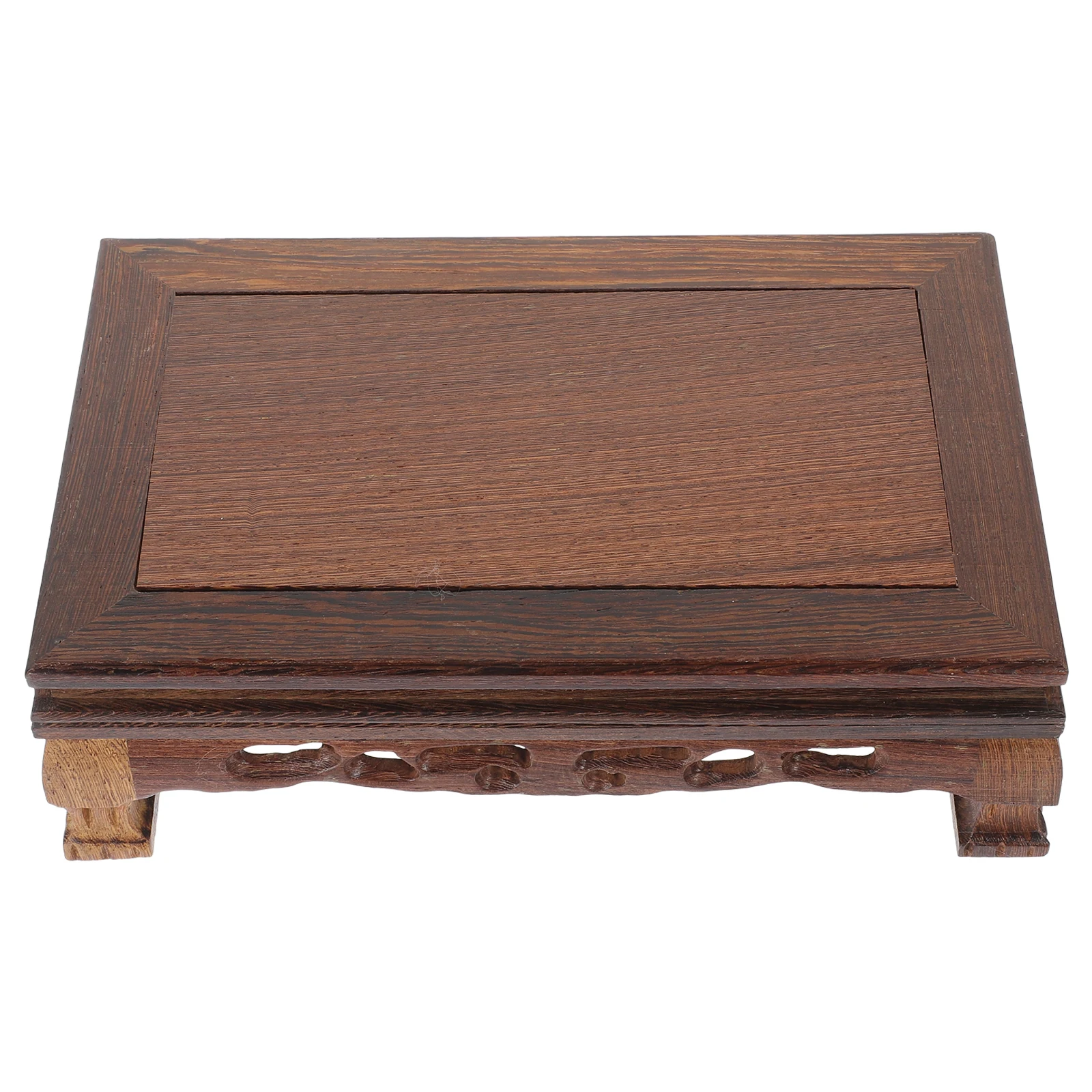 

1pc Display Base Wooden Craft Stand Decorative Pedestal For Teapot Jade Artware Storage Bracket Display Stand
