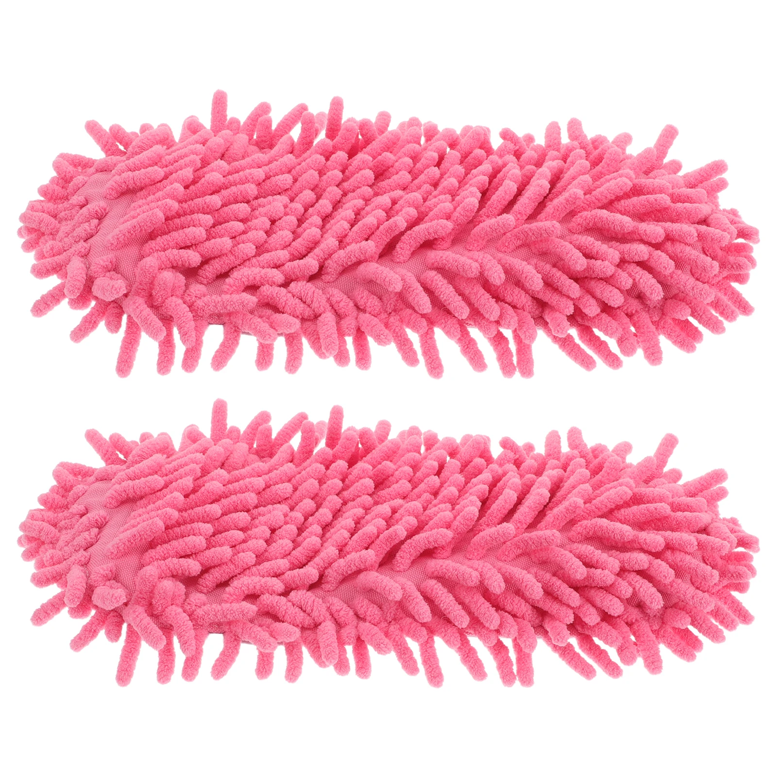 

2Pcs Floor Cleaning Slippers Chenille Washable Sweeping Dusting Hair Cleaner Spare Bottom Shoes Tools