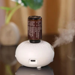 Mini Aromatherapy Diffuser Car Aroma Diffuser Portable Rechargeable Waterless Aromatherapy Diffuser (Essential Oil Not Included)