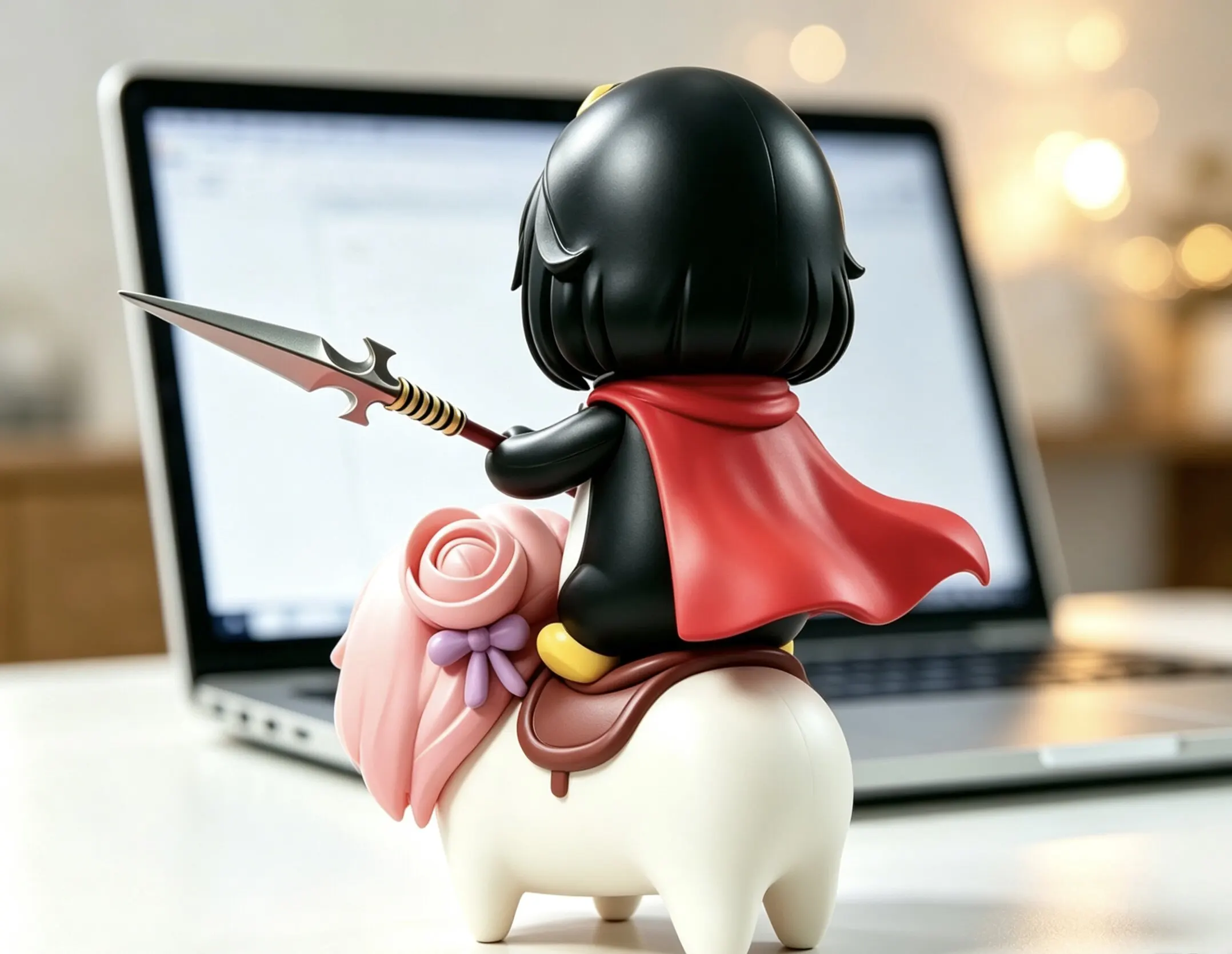 DORO Series Victory Goddess Gugu Gaga Knight Desk Case Ornament In-Stock Collectible Office Decorations