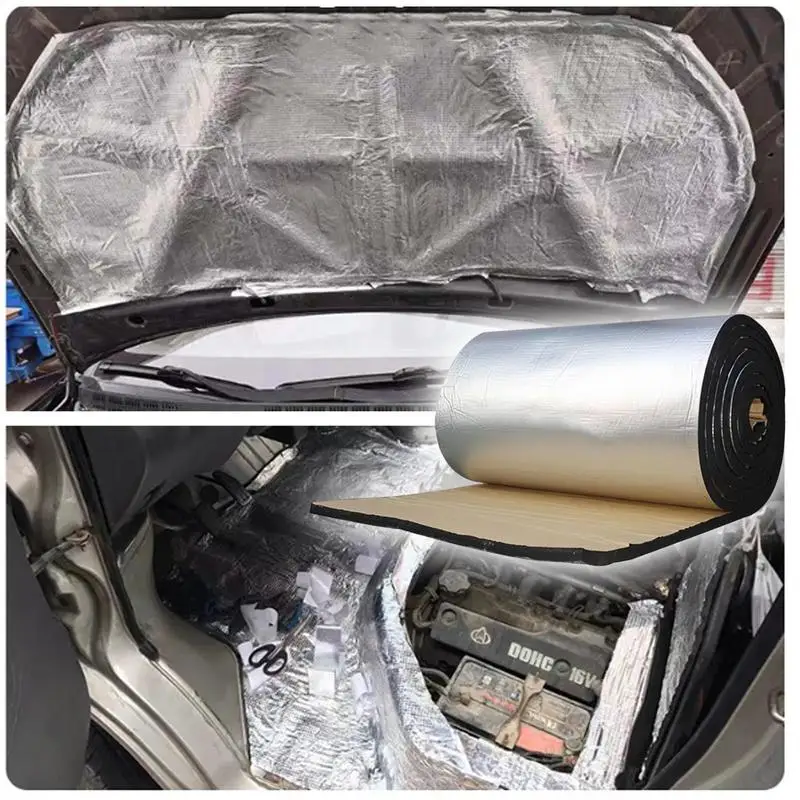 Car Fireproof Heat Insulation Automotive Sound Deadener Dustproof Cotton Car Hood Material Engine Insulation Mat Cross-border