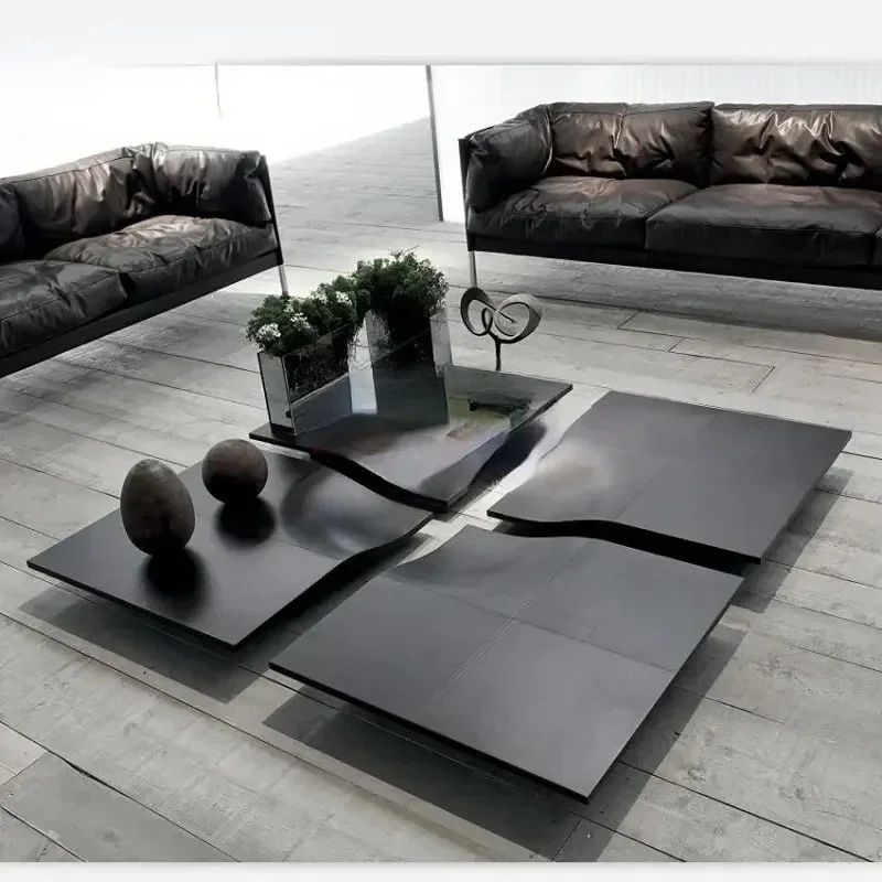 A   Nordic Coffee Table Modern Simple Small Apartment Living Room Furniture Square Geometric Storage Coffee Table Tea Table ss
