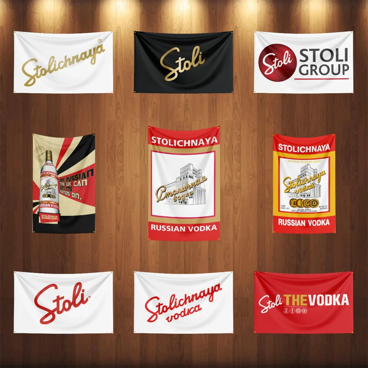 Bandera de Vodkas S-Stolichnayas de 3x5 pies, pancarta de vino con Alcohol impresa de poliéster para decoración, bebida, ron, bandera de cerveza