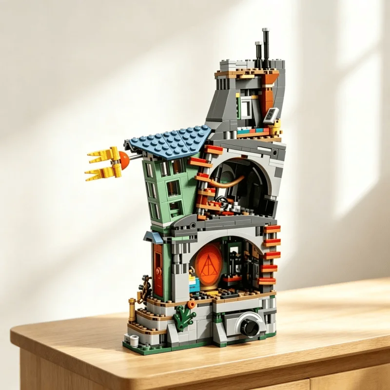 Classic Magic House Building Bricks 764PCS Luna Lovegood Full Assembly Home Decorative Set Model Bricks Toys for Holiday Gifts view 2