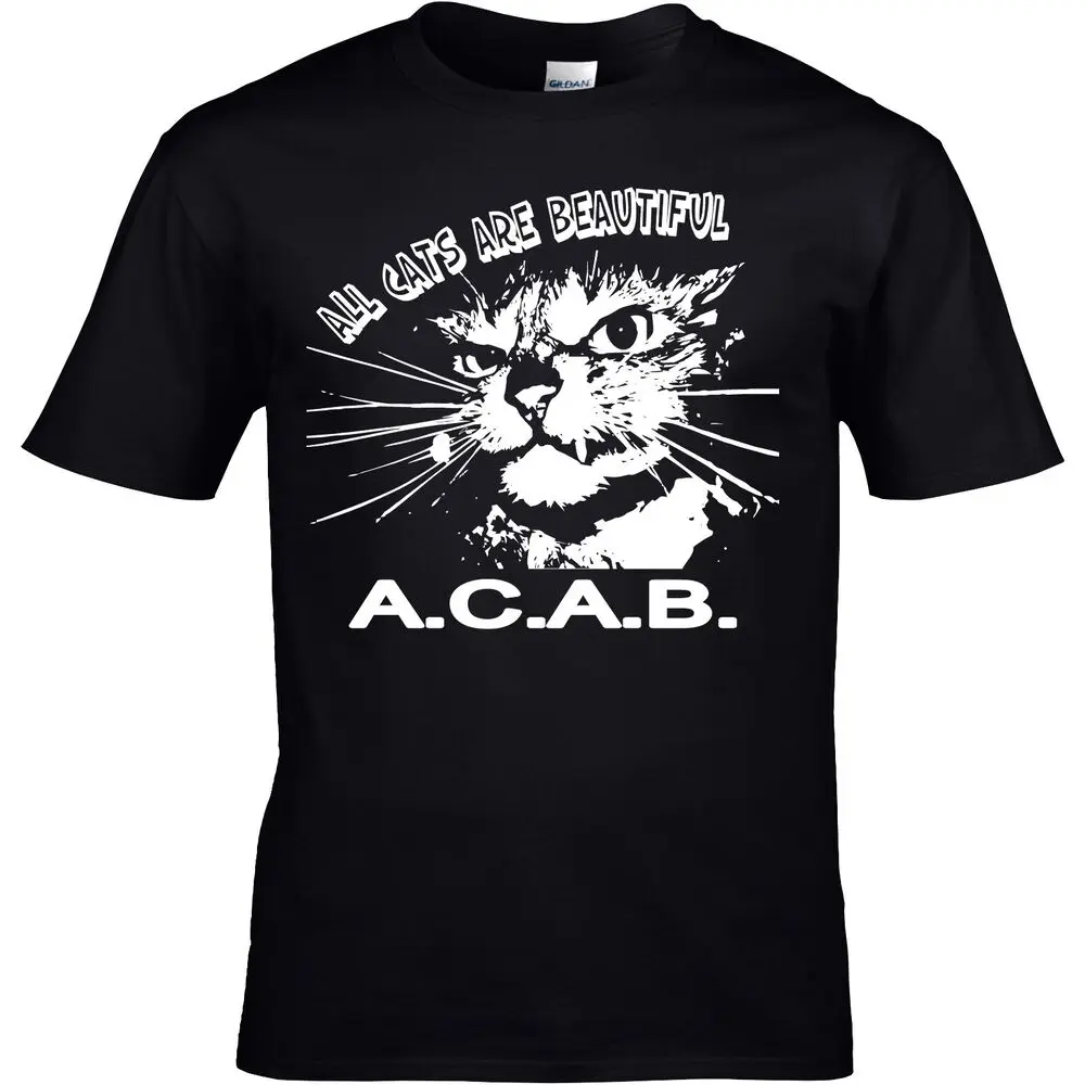 All Cats Are Beautiful T-Shirt S-3Xl Ac Ab Punk Skinhead Fck Cps Antisocial -