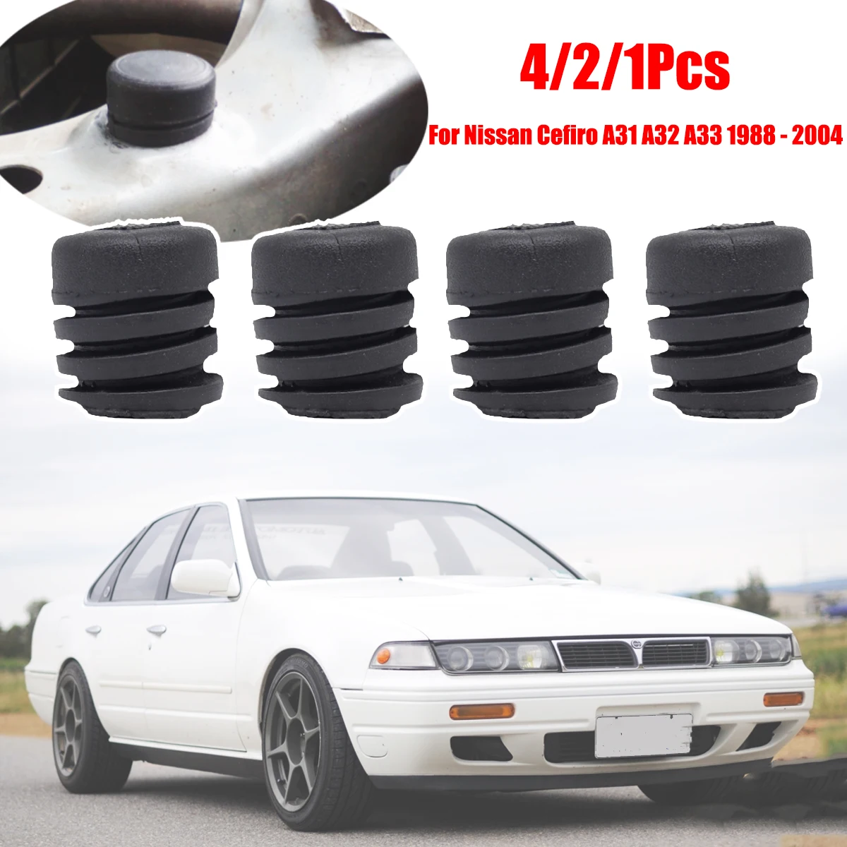 Car Bumper Bonnet Rear Trunk Lid Rubber Mounting Trim Bush Buffer For Nissan Cefiro A31 A32 A33 1988 1989 - 2004 Skyline R32 R33