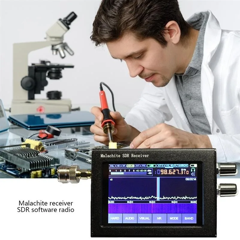 V1.10C 50Khz-2GHz Malachite SDR Radio Update Software Malahit DSP SDR Receiver/3.5