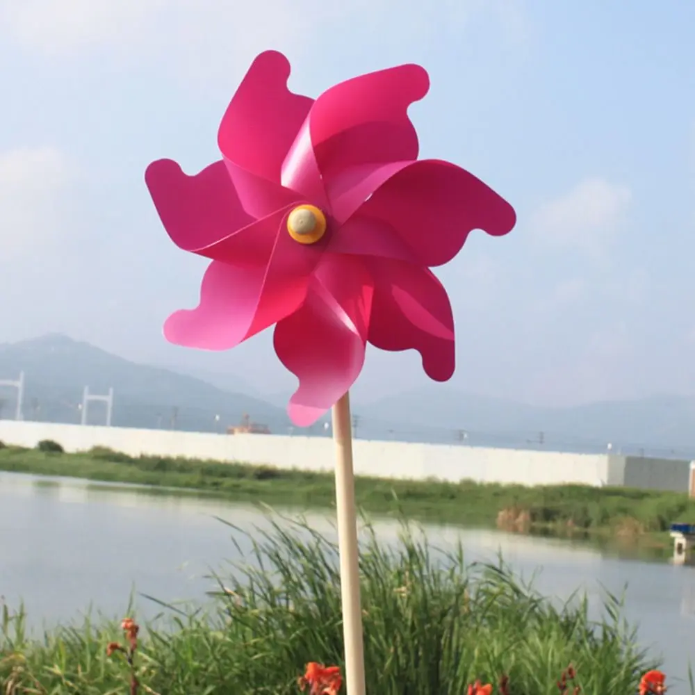 Kids Toys Cartoon Children Toys DIY Wind Spinners Colorful Sunflower Windmills Plastic Wind Spinners Layout Pinwheels Toys