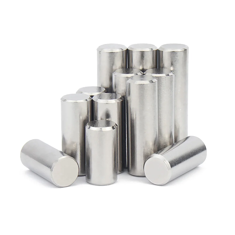 

10-60Pcs 304 Stainless Steel Cylindrical Pins Locating Dowel M4 M5 Parallel Pins Fastener Solid Cylinder 10mm-80mm Metal Pins
