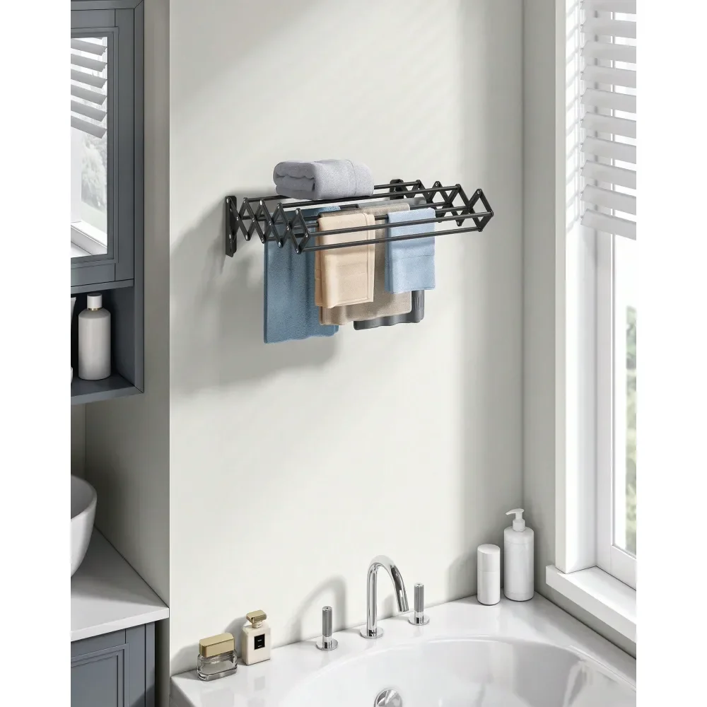 

Clothes Drying Rack, HeavyDuty Laundry Drying Rack, 56.393.7 Inches Extendable, Foldable Freestanding Airer, Stainless Steel, Fo