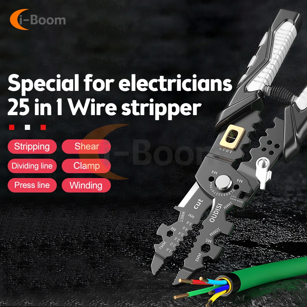 Multifunctional Pliers Electrician Special Pliers Sharp-Nosed Pliers / Scissors Wire Strippers Cable Cutter Terminal Crimping