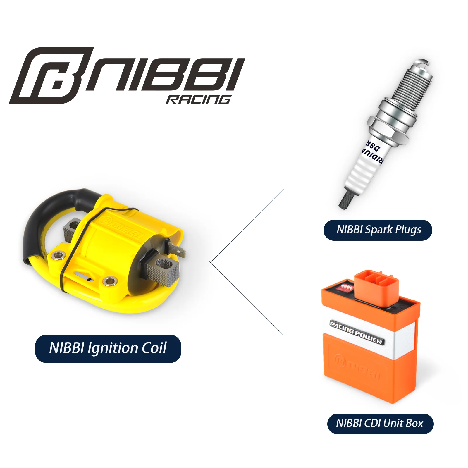 Катушка зажигания для гоночного мотоцикла nicome CDI, блок зажигания D8RIV, Свеча зажигания для мопеда, скутера, аксессуары 50 куб. См