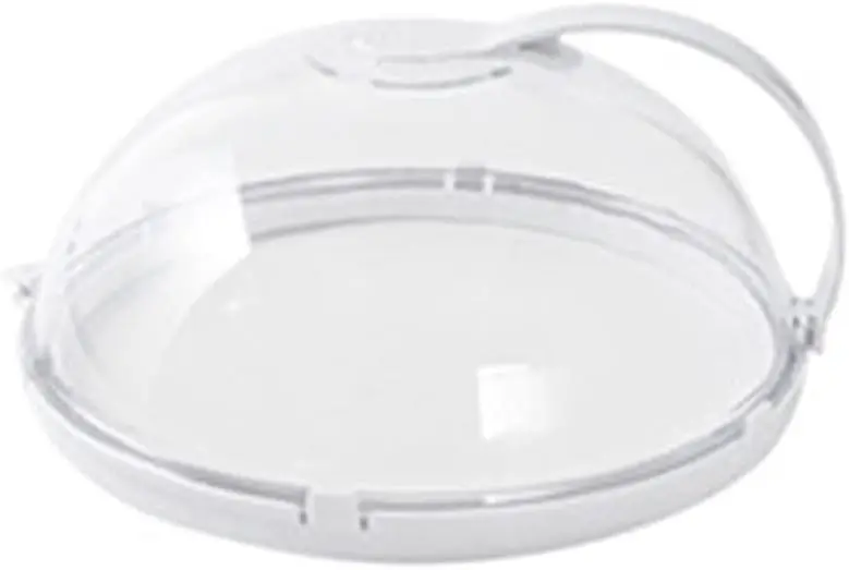 Microwave Food Splatter Cover With Anti-Scald Handle High Temperature Resistant Oil Splash Proof Fly Proof Reusable Kitchen Cooking Dish Lid Easy To Clean