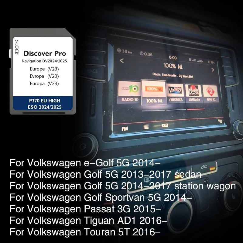 

64GB PRO Discover Media Navigation Sat Nav DV V23 Gps Sd Card Europe Naving Map Navi Accessories