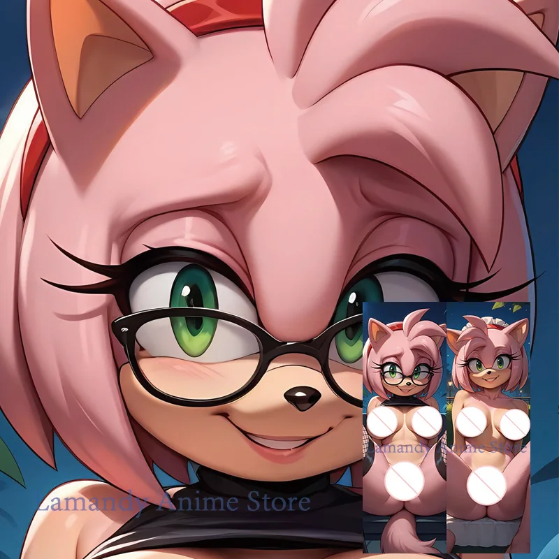 Dakimakura Amy Rose Anime Double Sided Print Pillowcase Life Size Body Pillow Cover