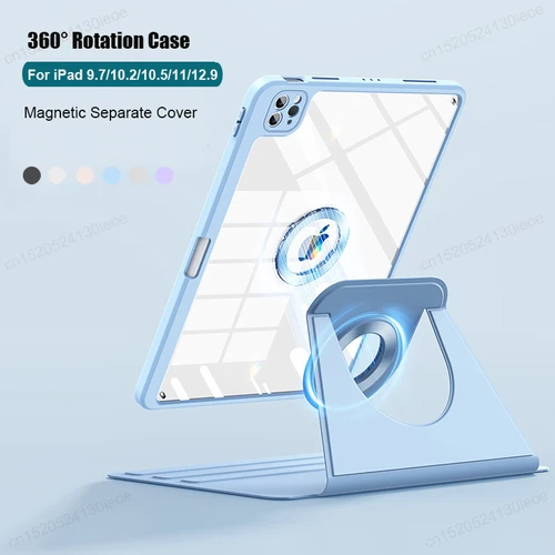 Para iPad Air 4th 5th 10.9 Pro 11 12,9 funda magnética de 13 pulgadas, para iPad 11th 10th 10,2 9th 8th 7th Generación funda trasera desmontable