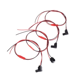 Car Door LED Handle Light Black Shell Transparent Light Guide Pillar 12V Signal Indicator Light Ambient Lighting Bulb