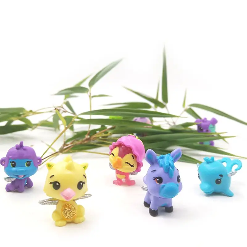 Q0KB 15pcs Pet Shop Small Mini Animals Old Figures Model Collection Micro Landscape Decor