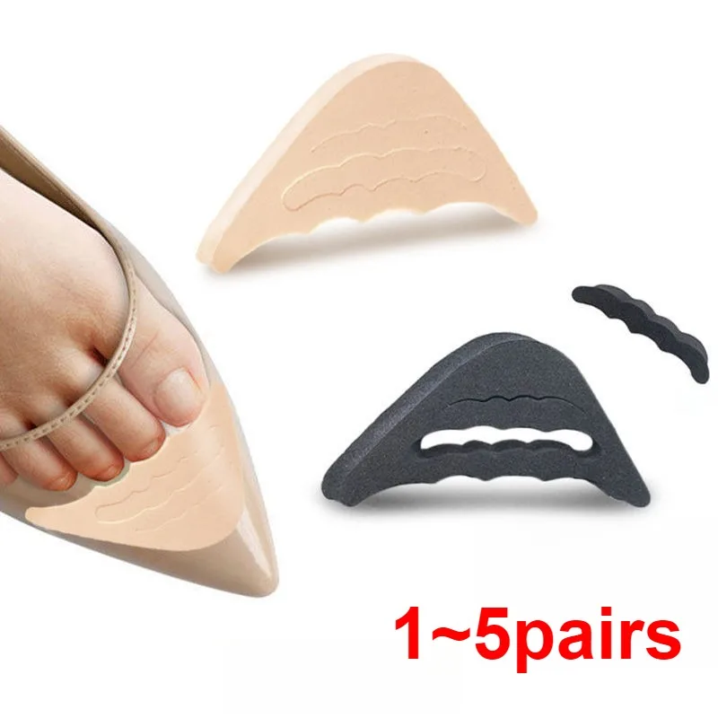 Toe Plug Soft Half Insoles Reusable Toe Spacer Filler Inserts for Shoes Adjustable Foot Brace Pads Unisex Shoe Inserts Q