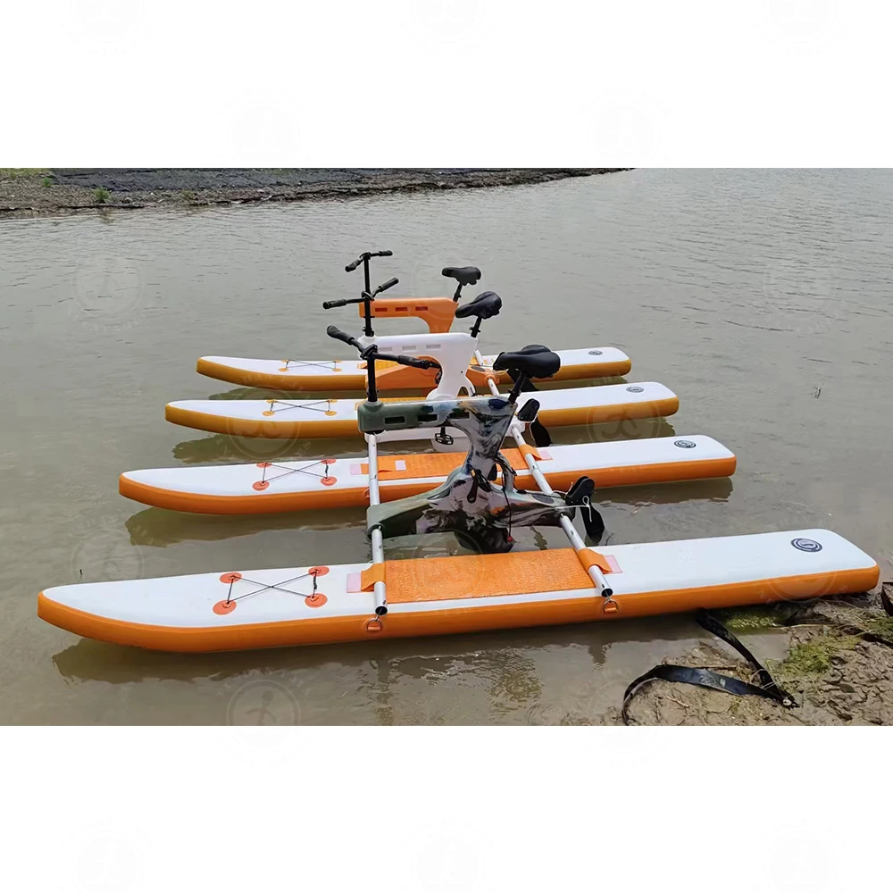 Inflatable Water Bike - Stable & Smooth Riding, Lightweight and Foldable, Perfect for Leisurely Lakeside & River Cruises