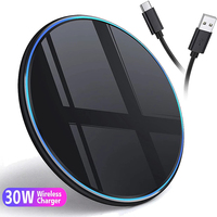 30W Wireless Charger Fast Charging For iPhone 16 15 14 13 X XR XS Max 8 For Samsung S10 S20 Note 10 20 Xiaomi Huawei Honor Phone