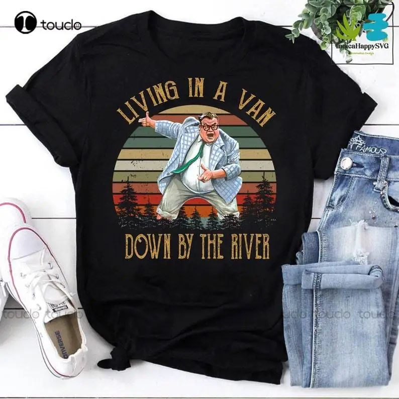 Living A Van Down By The River Vintage T-Shirt, Starry Night Shirt, Matt Foleys Shirt, Saturday Night Live Shirt Xs-5Xl