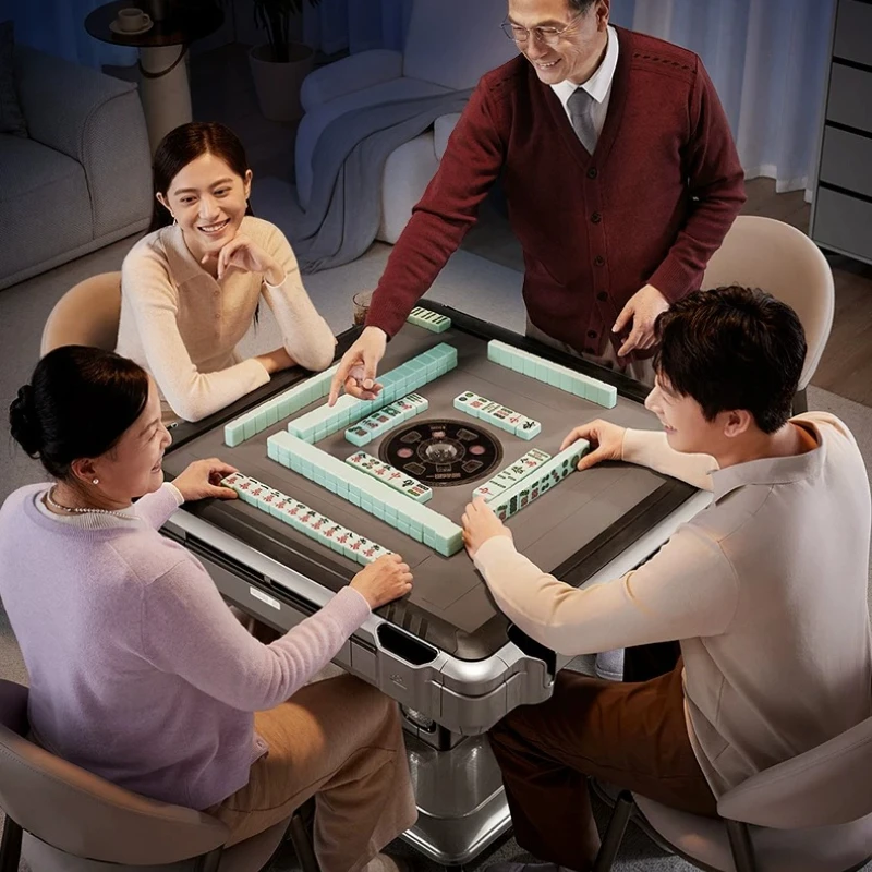 Folding mahjong machine Automatic household dining table Electric mahjong table