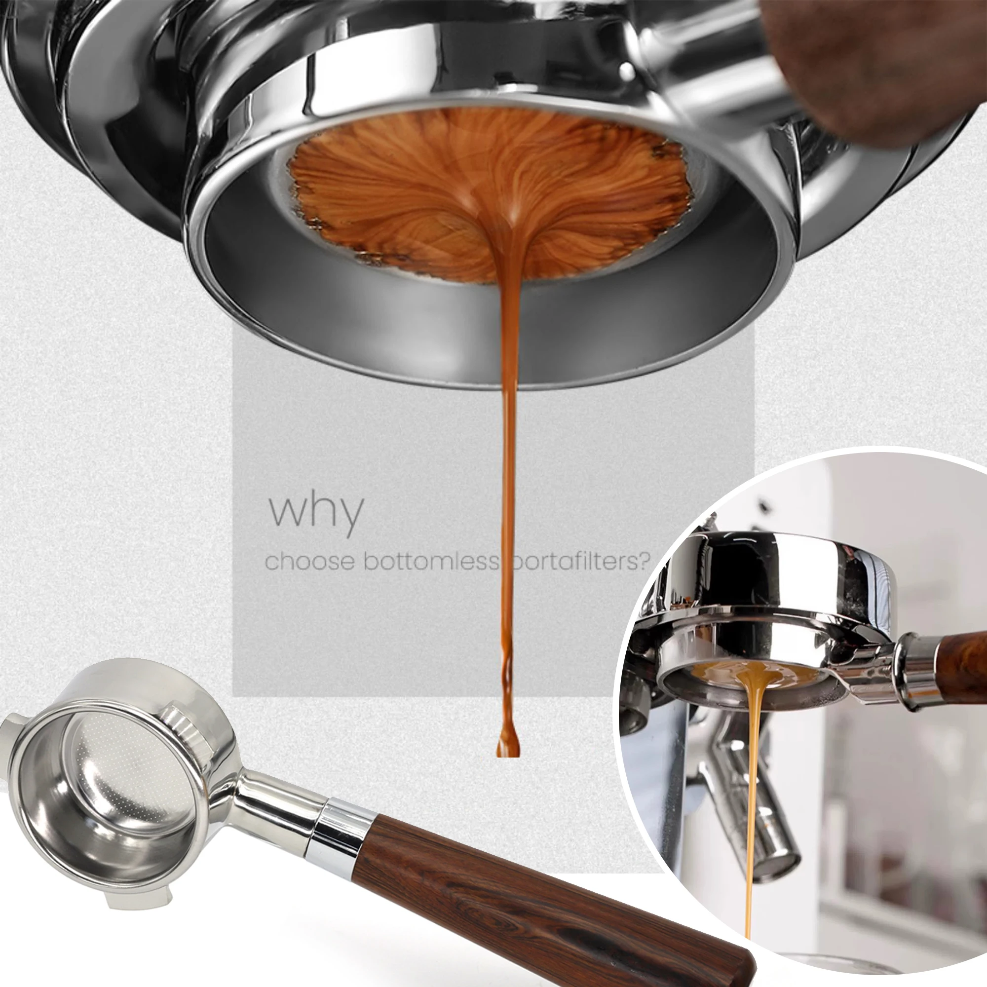 51mm Bottomless Portafilter For Delonghi Ec680 Ec685 With Replacement Filter Basket Espresso Machine Tools Barista Accessories