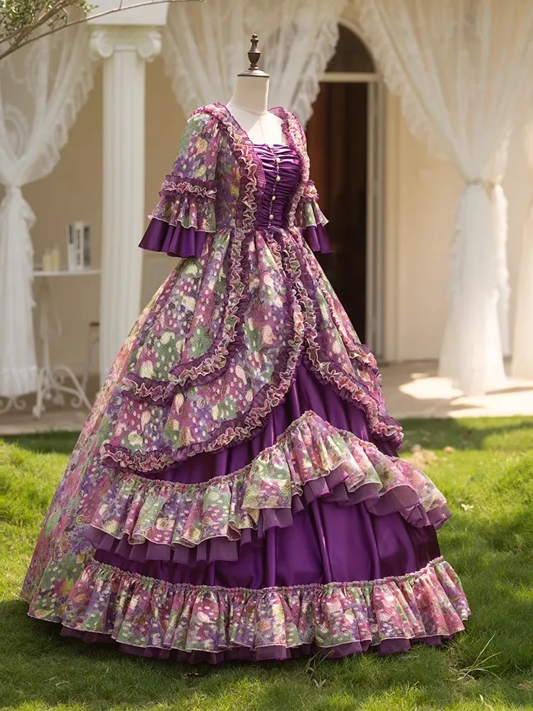

Customized Lolita Princess Girl Prom Dresses Half Sleeve Puffy Skirt Vestido De xv Anos Sweet 15 16 Quinceanera Party Formal