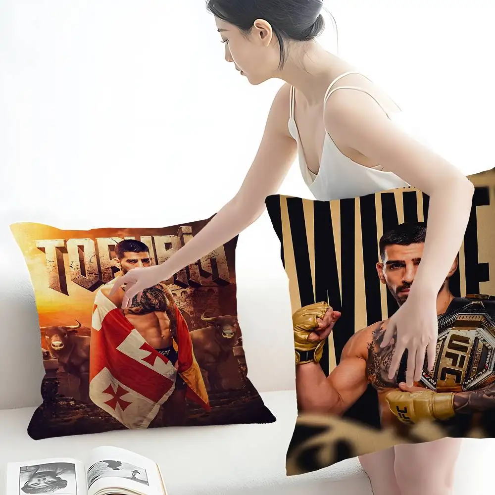 Mixed Martial Athlete I-Ilia TopuriaS Cushion Cover Polyester Sofa Cushions Decorative Throw Pillows Home Pillowcover