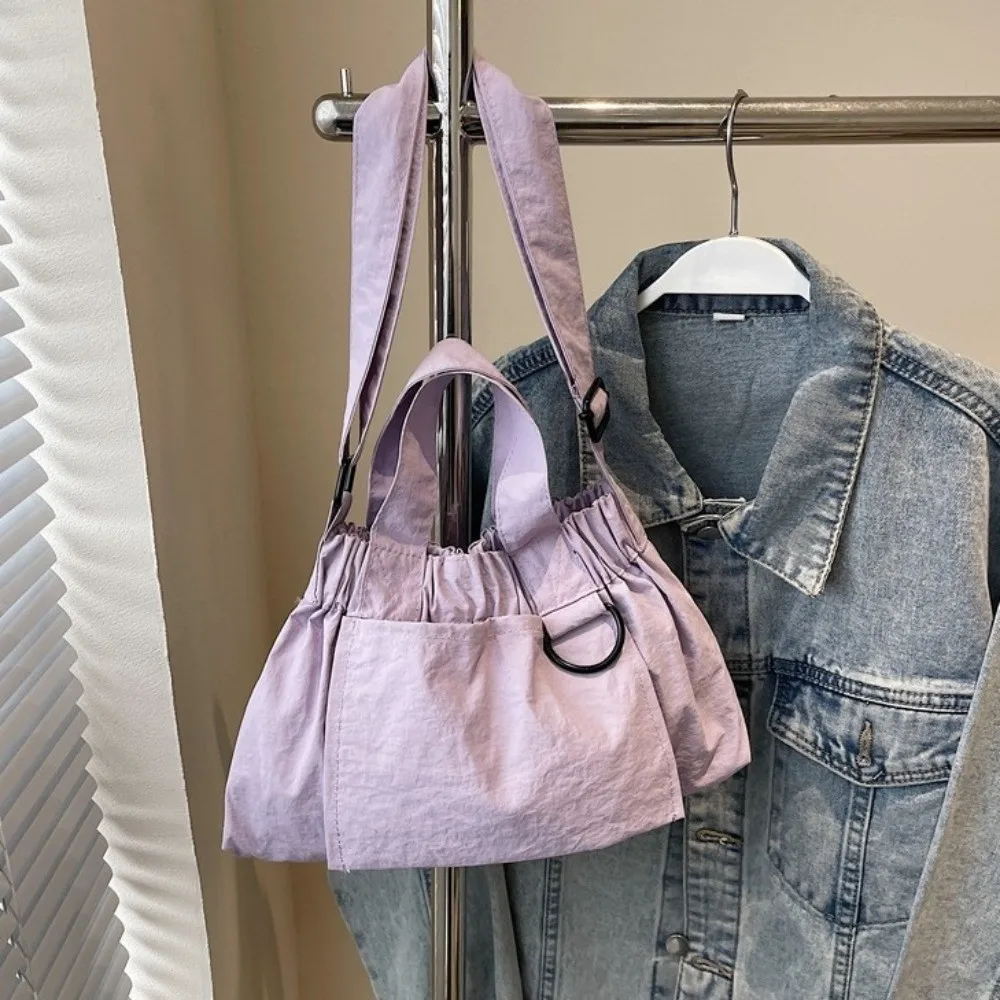 

Harajuku Nylon Cloth Shoulder Bag Large Capacity Tote Bags Women Messenger Bag Ins Version Bundle Pocket Nylon Crossbody Bag