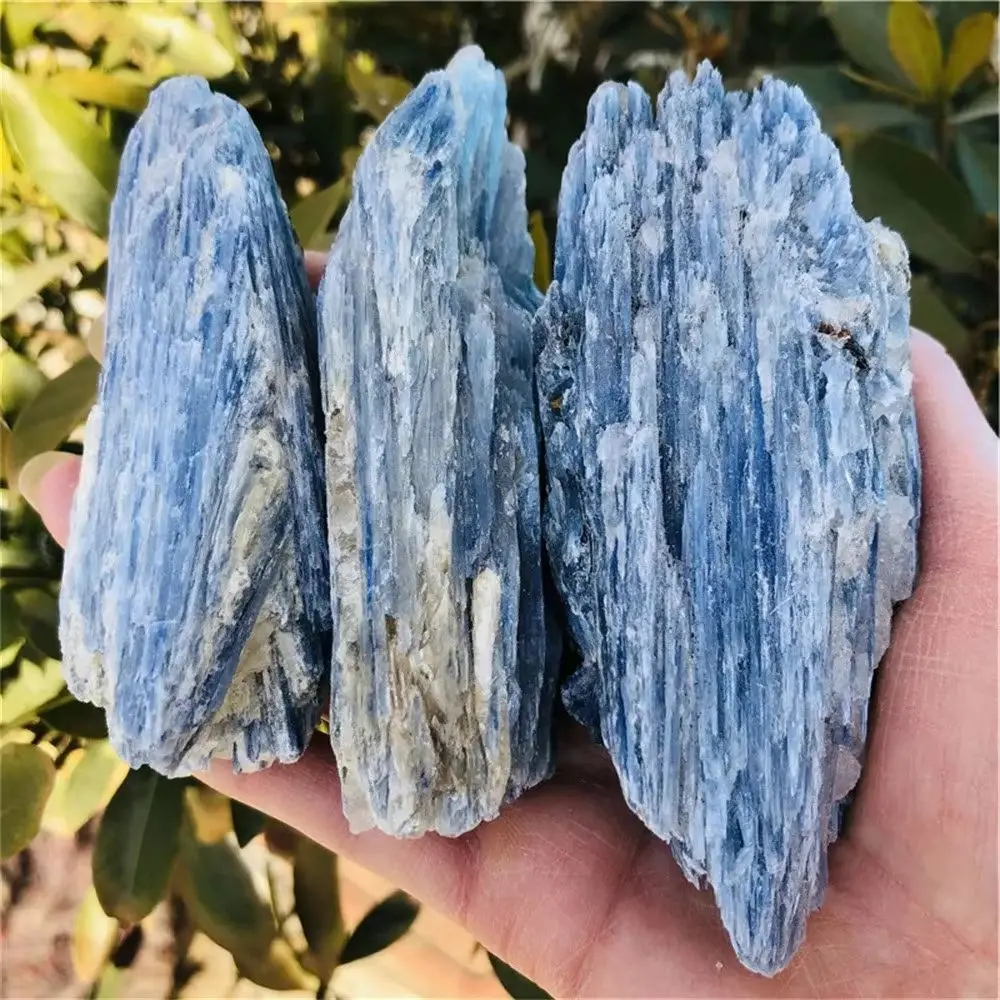 Natural Kyanite Rough Gem Stone Rare Blue Crystal Mineral Specimen Healing Rock Home Decoration