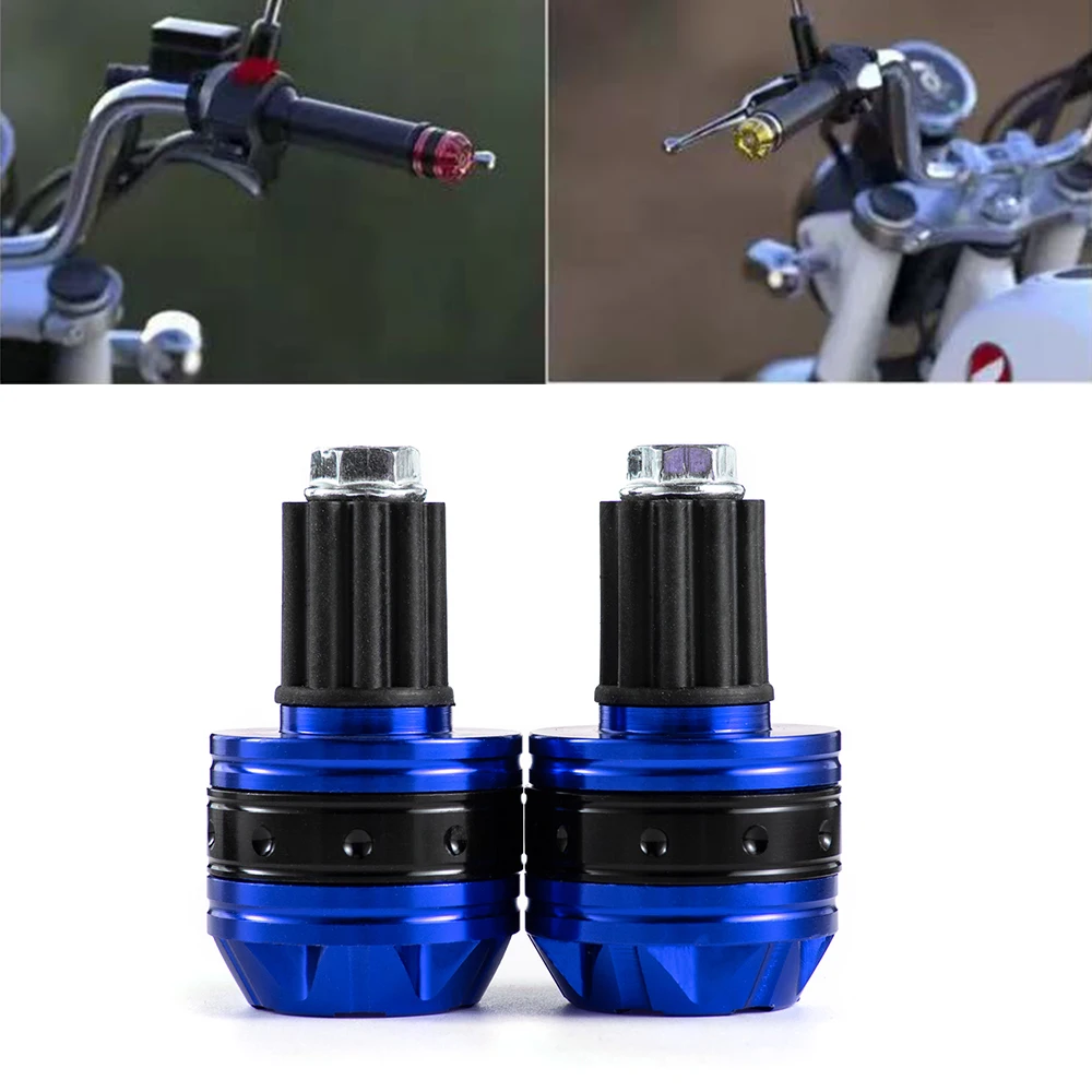 

Evomosa Motorcycle Hand Grips Handle Bar End Cap For Suzuki GSXR GSX-R GSX 600 750 1000