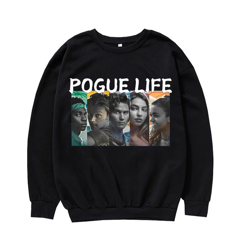 Sudadera estilo playa, jersey Pogues for Life P4l, Carolina del Norte, unisex, ropa estética, Obx, Harajuku Hip Hop Streetwear