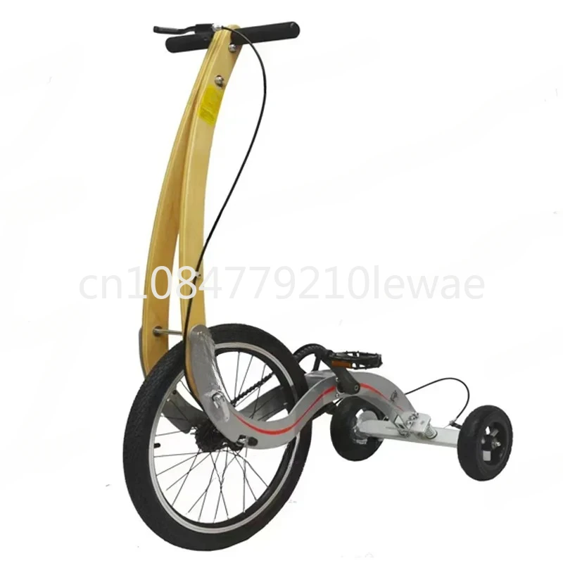 20 Inch Large Wheel Folding Fitness Standing Bike, Full Body Exercise, Half Bike Exercise, Balance Training