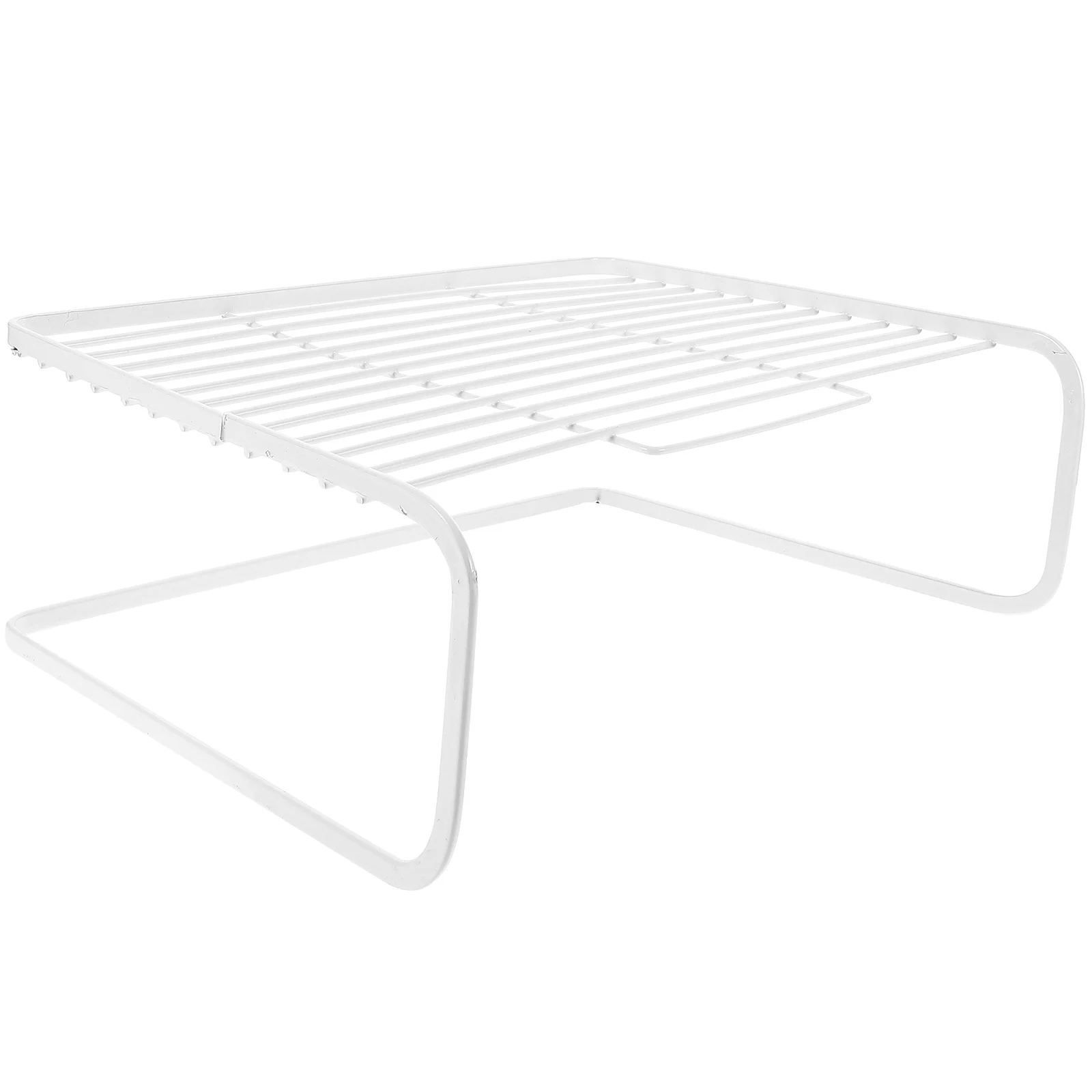 

Router Storage Rack Double Layer White Medium Size Universal Shelf Stand Holder Durability Router Cable Box Tabletop Storage
