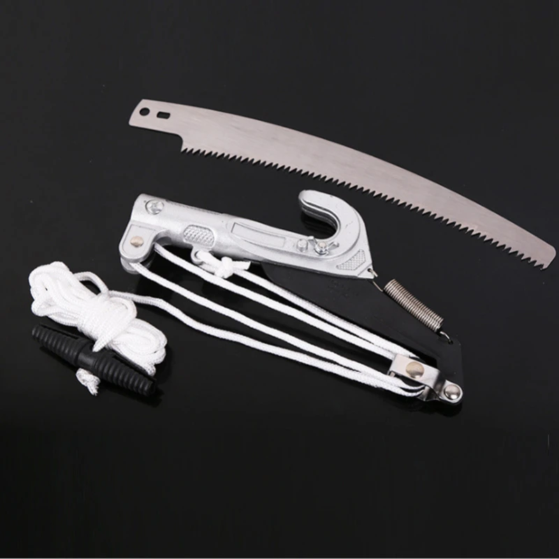 1PC High-Altitude Tree Lopper Branch Scissors Extendable Fruit Tree Pruning Saw Cutter Garden Trimmer Tool With Rope