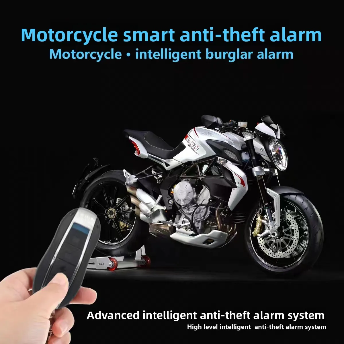 Universal Motorcycle Security Alarm System 12V Anti Theft Alarm Vibration Sensor with Remote Control Key Security Alarm System