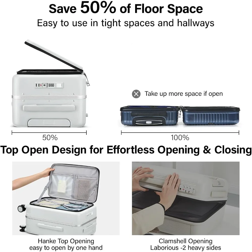 28-дюймовый твердый чемодан с верхним отверстием, подстаканником, портом для зарядки, колесами и алюминиевой рамой