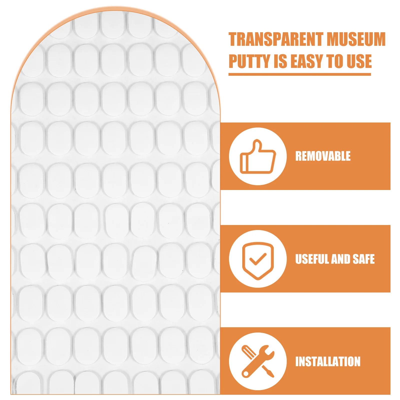 شريط لاصق مزدوج الجوانب مقاوم للماء 500 قطعة نقاط لاصقة شفافة قابلة للإزالة للتعليق على الحائط حرفية تركيب لا آثار نقاط الغراء #4