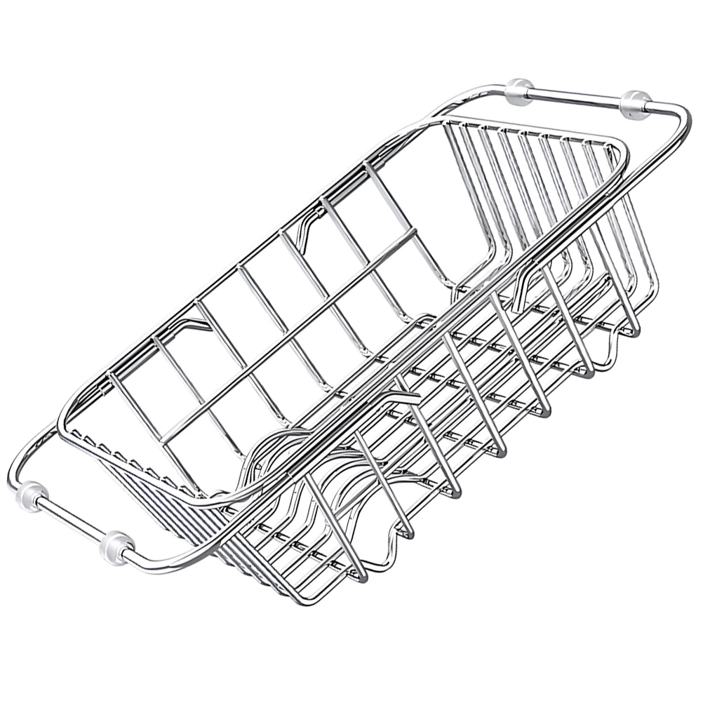

Stainless Steel Kitchen Storage Rack 304 Medium Sink Dish Drainer Expandable Large Capacity Countertop Holder