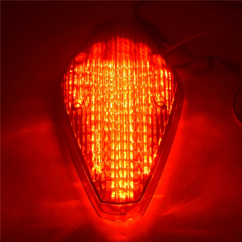 waase For Honda VTX 1800 1800S 1800R 1800T 2002-2008 E-Mark Rear Tail Light Brake Turn Signals Integrated LED Light