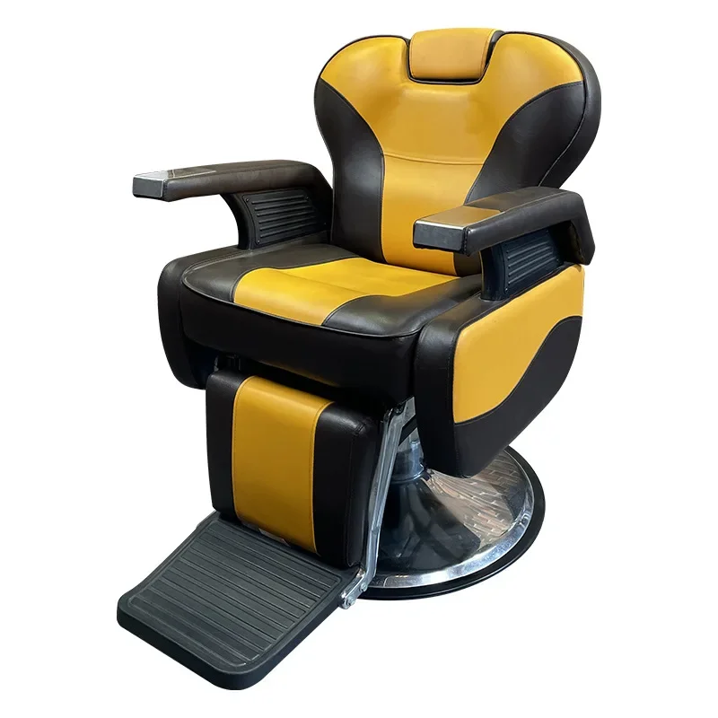 

European retro hair salon chair 135 ° tilt 360 ° rotating lift American hair cutting chair