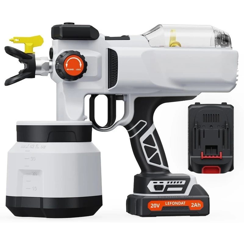 

Cordless Airless Paint Sprayer【Designed for Professionals】 Airless Paint Sprayer for House Painting with 40fl oz Contai