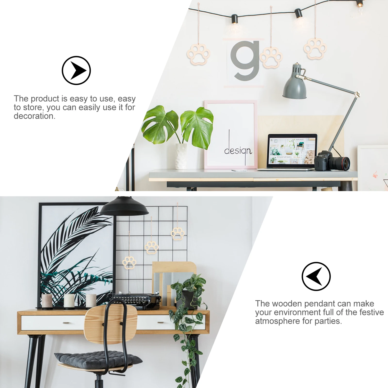 

Wooden Pendants Unfinished Wood Slices For Diy Crafts Decoration Hanging Ornament Home Party Decor Sewing Craft Supplies