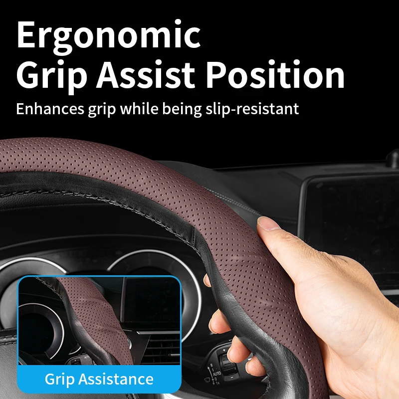 

Чехол на руль автомобиля (1 шт.) с эффектом против старения, аксессуар для интерьера автомобиля, для Axela, Mazda Atenza (Mazda6), (Mazda3)